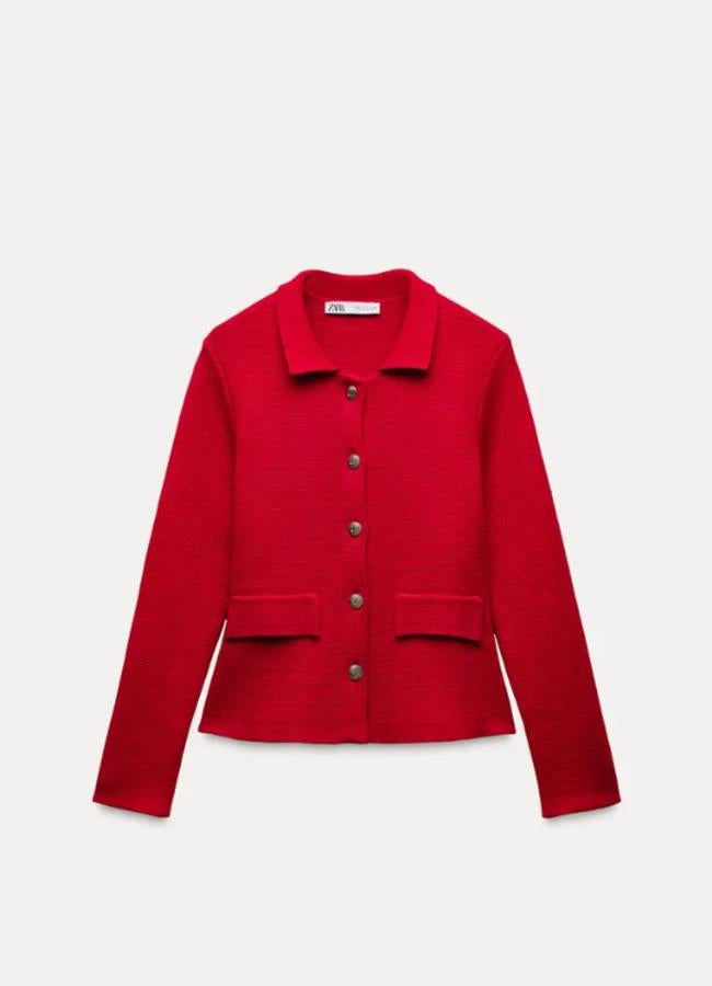 Chaqueta de punto de Zara.