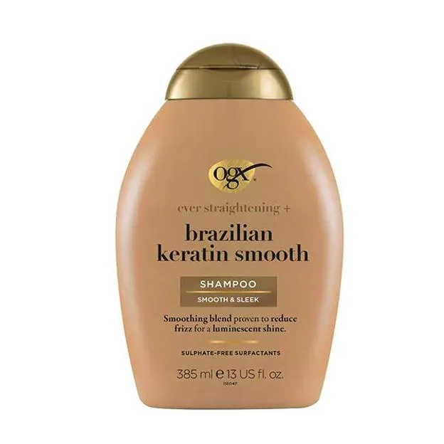 Brazilian Keratin Smooth Shampoo de OGX. Precio: 6,50 euros