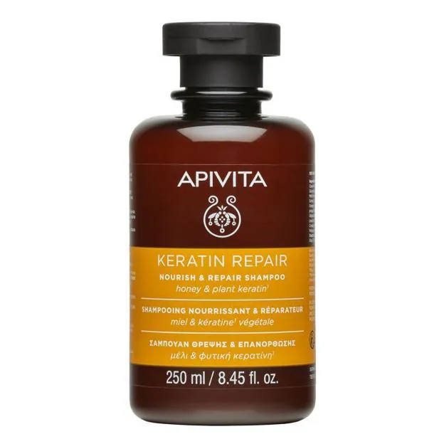 Keratin Repair Shampoo de Apivita. Precio: 14,90 euros