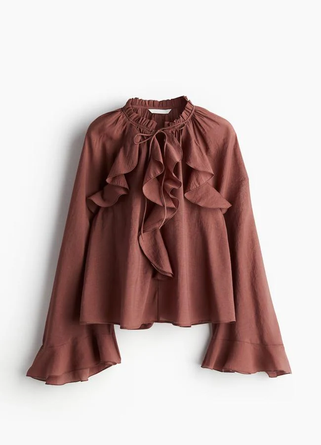 Blusa dusty rose de H&M, 39,99 euros.