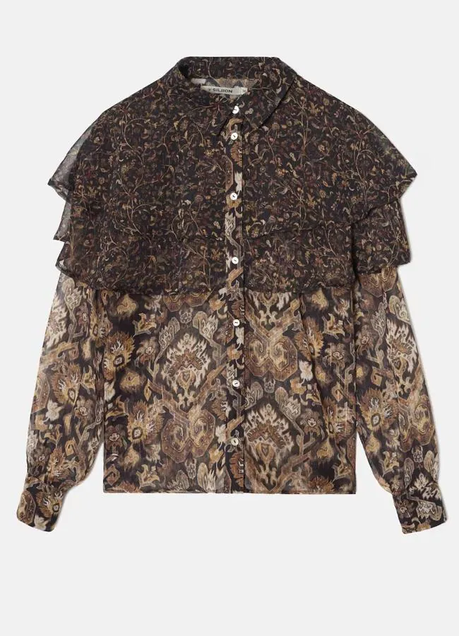 Blusa estampada de Silbon, 59,90 euros.