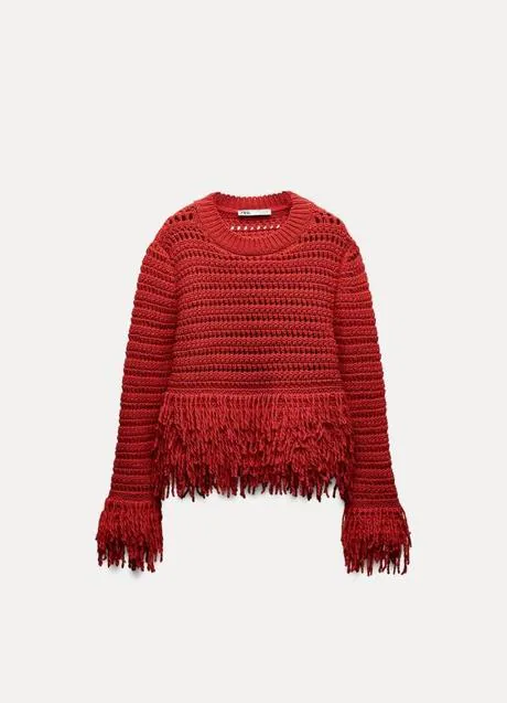 Jersey rojo de Zara (35,99 euros)