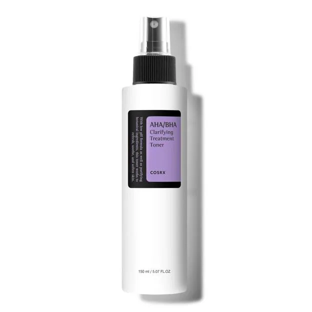 Cosrx AHA/BHA Clarifying Treatment Toner.