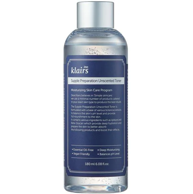 Klairs Supple Preparation Unscented Toner.