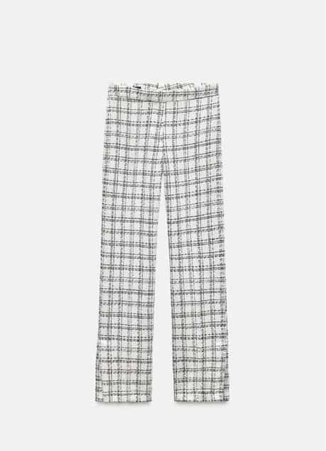 Pantalón de tweed de Zara (39,99 euros)