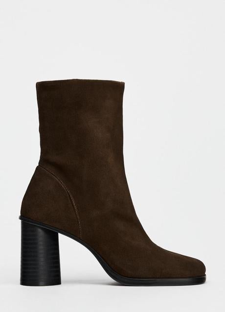 Botines marrones de Zara (59,95 euros)