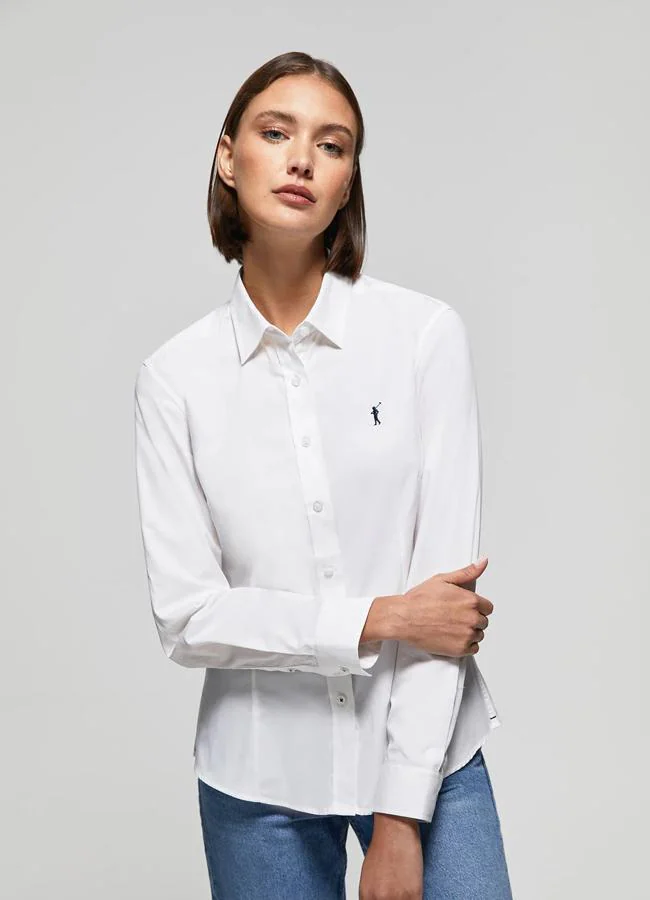 Camisa blanca de Polo Club, 34,99 euros.