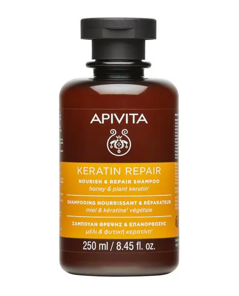 Champú Keratin Repair de Apivita.