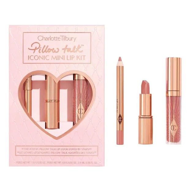 Pillow Talk Iconic Mini Lip Kit de Charlotte Tilbury.