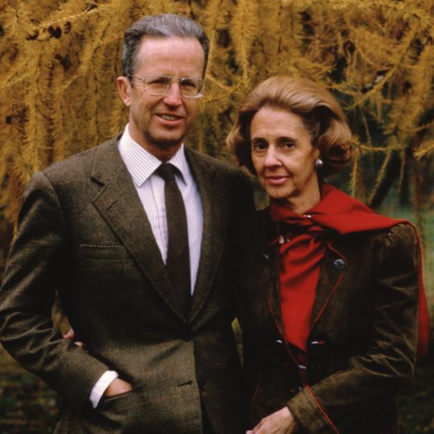 Balduino y Fabiola de los belgas, un matrimonio muy unido. 