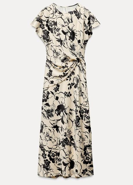 Vestido estampado de Zara (39,99 euros)