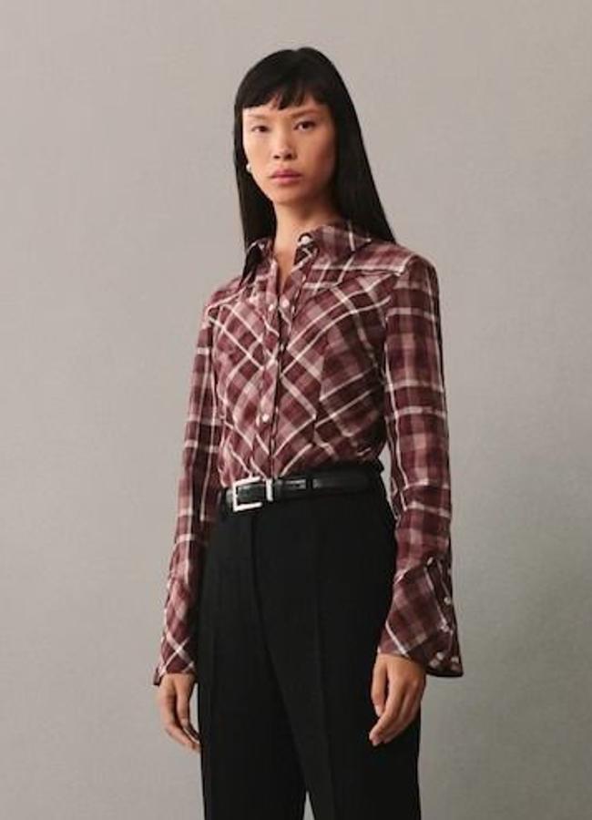 Camisa de cuadros estilo western