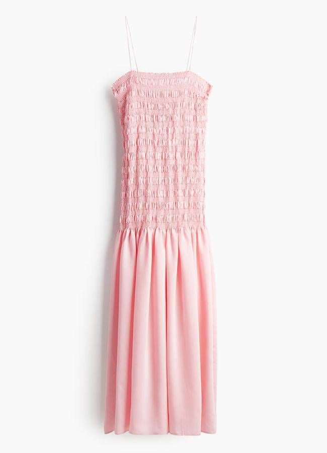 Maxivestido fruncido de H&M (35,99€)