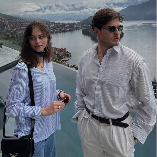 Eugenia y Filippo en una imagen de sus redes sociales. 