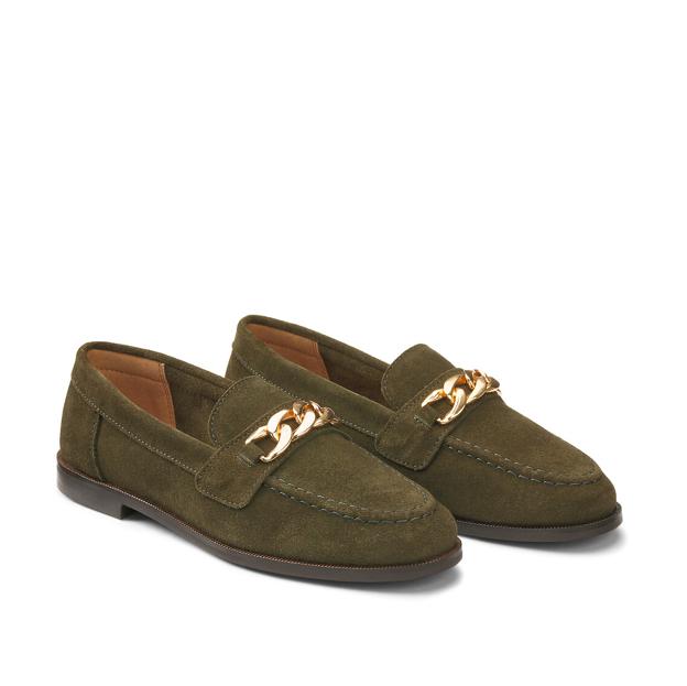 Mocasines de ante con cadeneta, Signatures (70,85€)