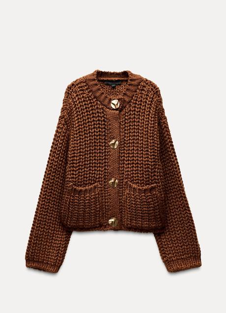 Chaqueta de punto de Zara (35,99 euros)