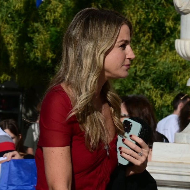 Chrysi Vardinogianni en la boda de Teodora de Grecia. 