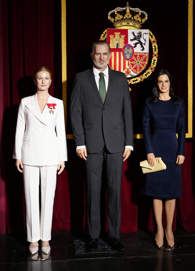 Leonor, junto a los reyes en el Museo de Cera de Madrid. (Limited Pictures)