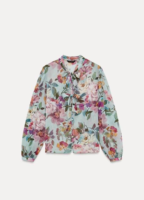 Camisa estampada de Zara (27,99 euros)