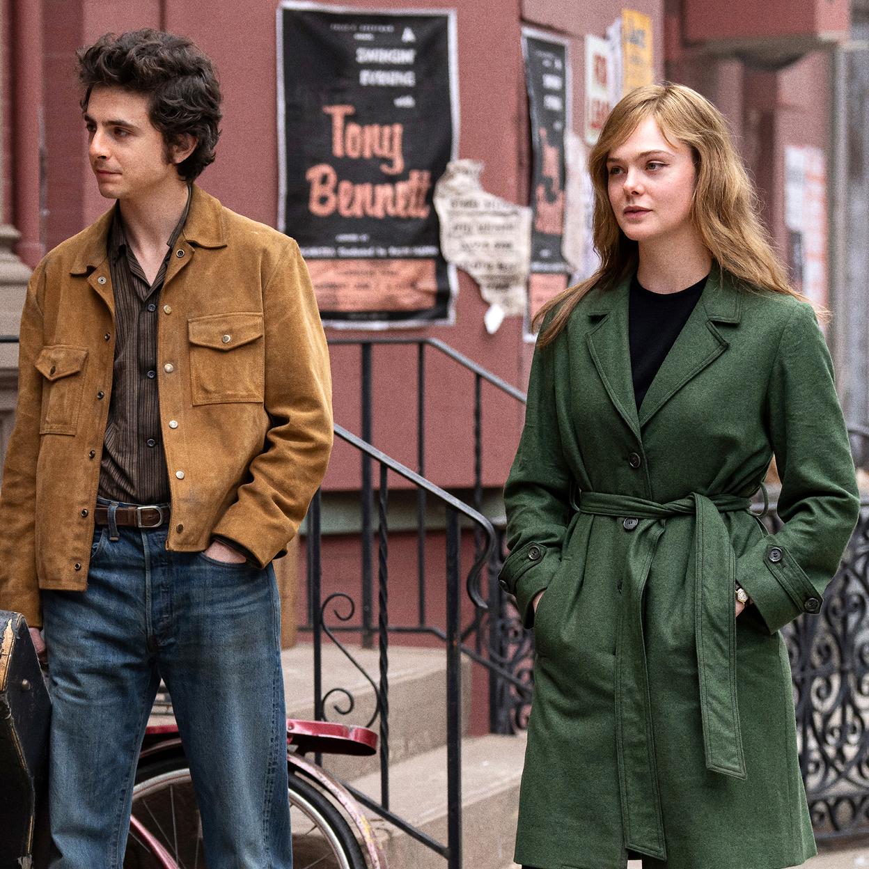 Timothée Chalamet y Elle Fanning en una imagen de la película que se estrena hoy en España, A Complete Unkown./walt disney studios