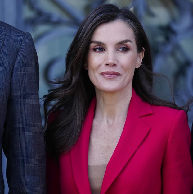 La reina Letizia en la presentación de los retratos hechos por Annie Leibovitz