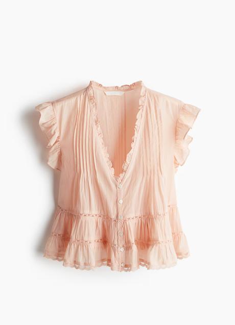 Blusa rosa de H&M (27,99 euros)