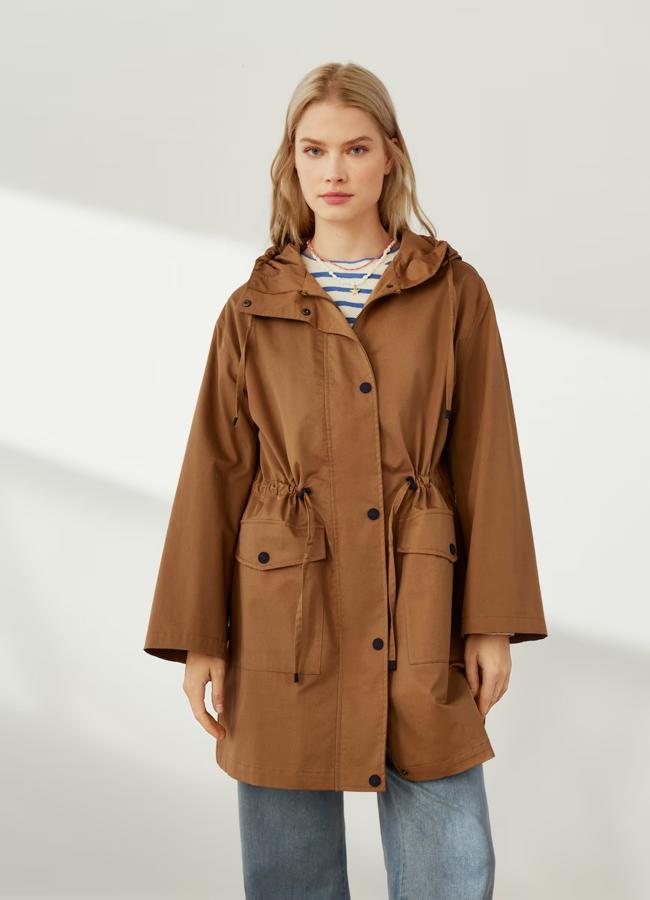 Parka marrón de Southern Cotton, 99,90 euros.