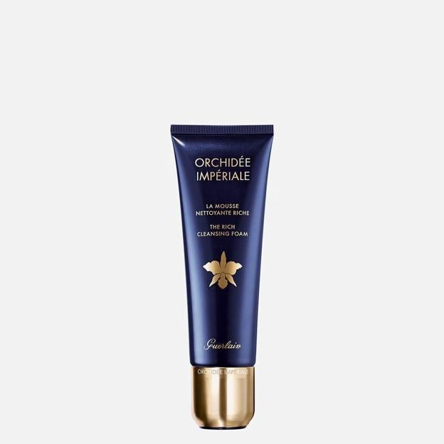 Orchidée Impériale La Mousse Nettoyante Riche de Guerlain.