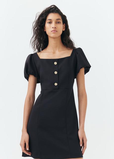 Vestido negro de H&M (44,99 euros)