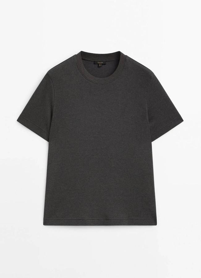 Camiseta manga corta 100% algodón de Massimo Dutti (25,95€)