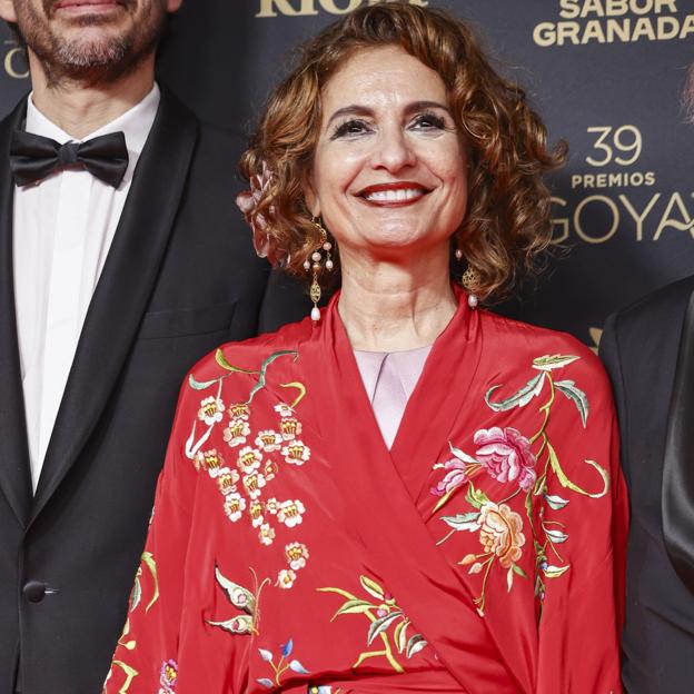 María Jesús Montero, en los Premios Goya. 