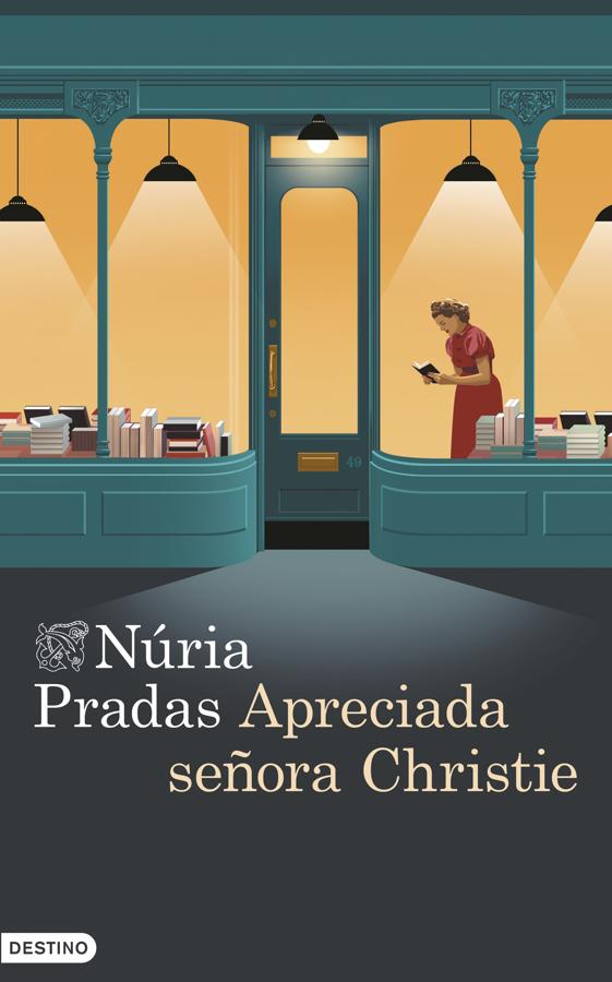 Portada de Apreciada señora Christie, el cozy mystery de la barcelonesa Núria Pradas. / Destino.